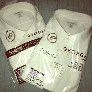 Men’s white dress shirts